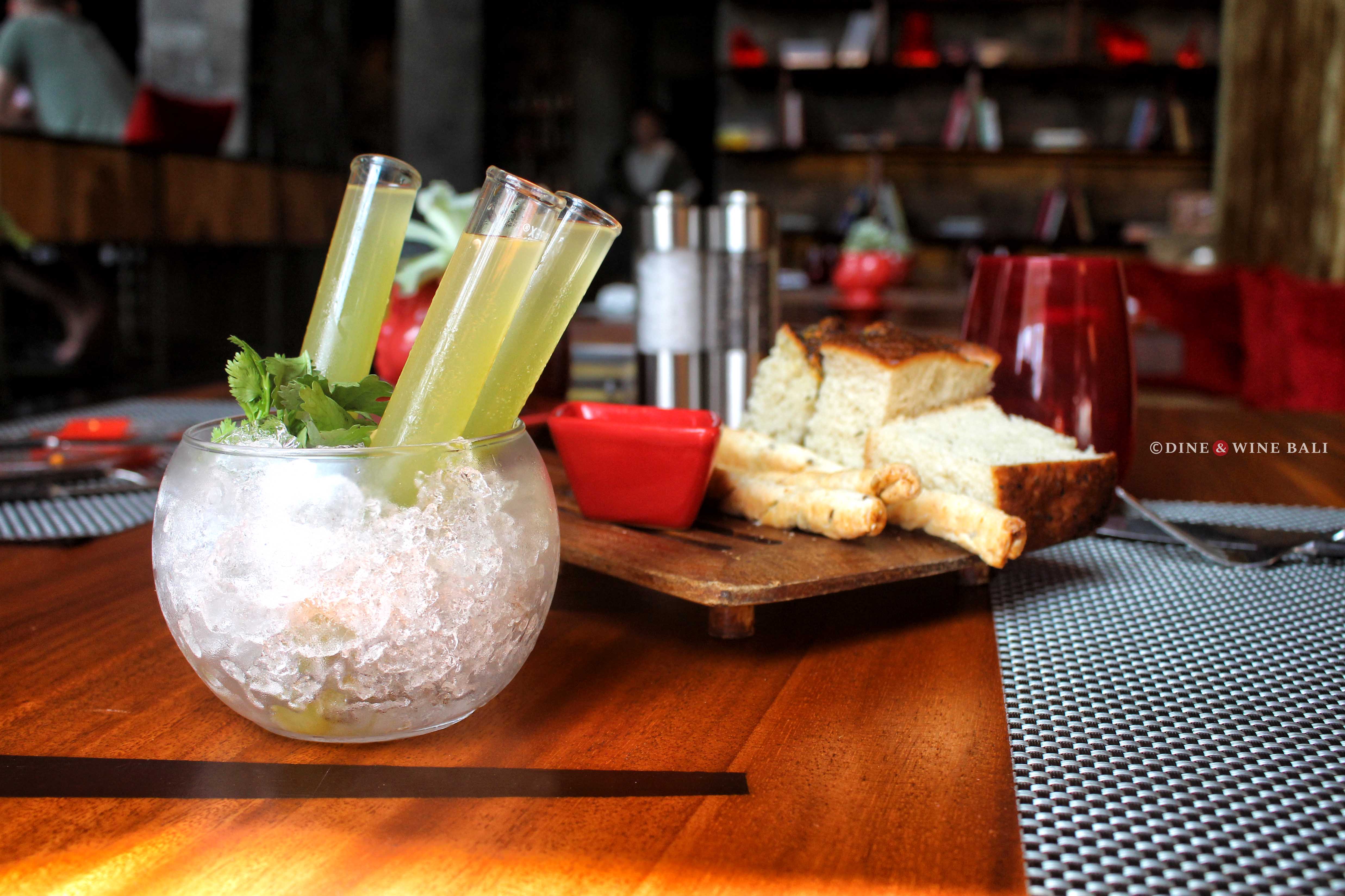 Dine & Wine Bali Best Restaurants & Culinary Guide Bali FIRE Restaurant W Bali - Seminyak Fine Dining Grill BBQ Brunch Welcome Drink