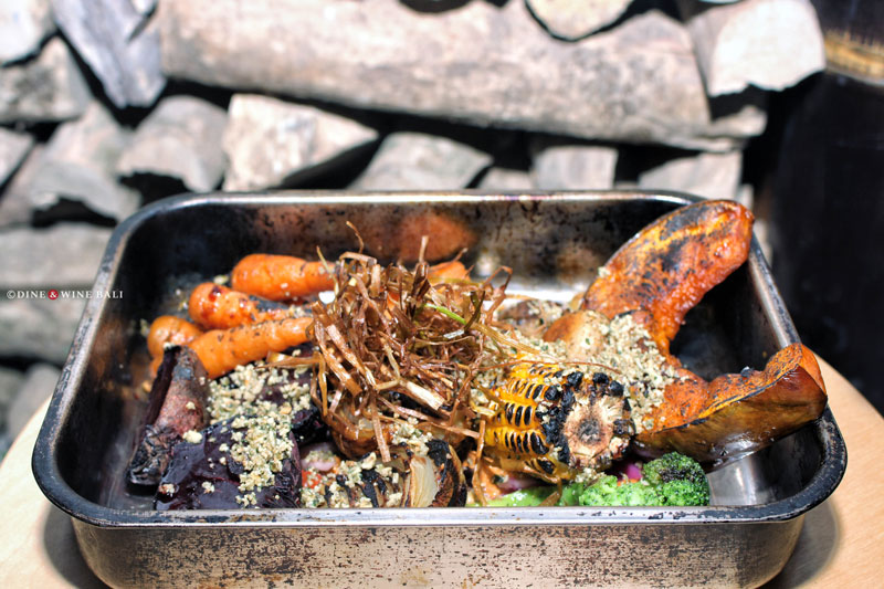 Dine & Wine Bali Best Restaurants & Culinary Guide Bali Spotlight Foodies Notes Review Dumbo Ubud Vegan Vegetarian Cuisine Roasted Vegetables