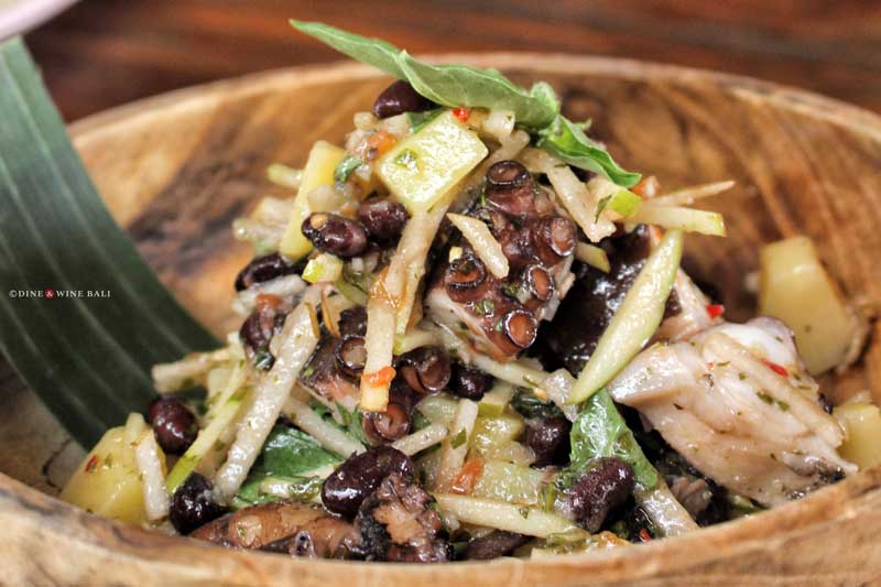 Dine & Wine Bali Best Restaurants & Culinary Guide Bali Spotlight Foodies Notes Review Liap Liap Ubud Heritage Indonesian Heritage Cooking Grilled Octopus