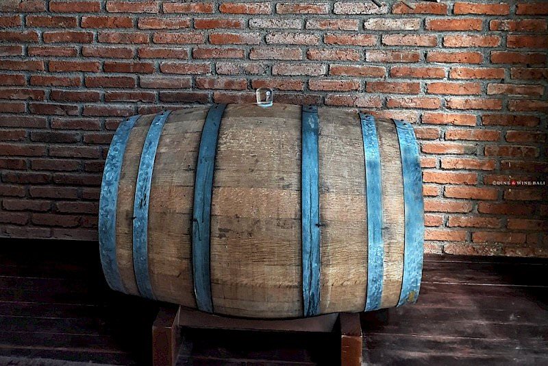 Hatten Wines Bali Sanur Wine Appreciation Course Pinot de Bali in Oak Barrel