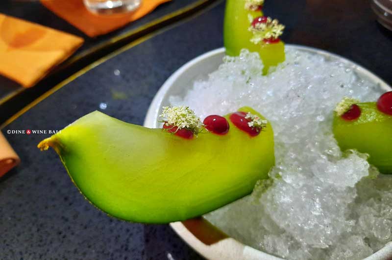 Dine & Wine Bali Best Restaurants & Culinary Guide Bali Foodies Notes Review The Cave Bali by Chef Ryan Clift Cocktail Fruit