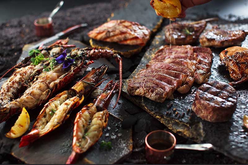 Dine & Wine Bali Best Restaurants & Culinary Guide Bali The Grill at LUXE Villas Ubud Grilled Lobster and Wagyu Beef Dine & Wine Bali Best Restaurants & Culinary Guide Bali The Grill at LUXE Villas Ubud Grilled Lobster and Wagyu Beef